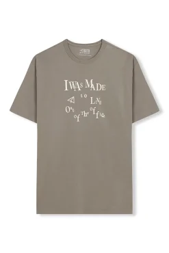 OOTO T-Shirts-Camiseta gráfica lavada Verde