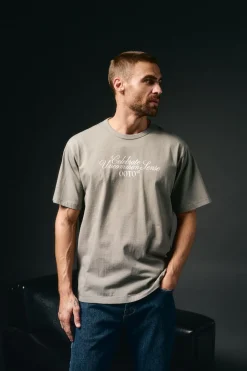 OOTO T-Shirts-Camiseta gráfica lavada Verde