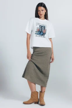 Springfield T-Shirts-Camiseta gráfica ocidental cru