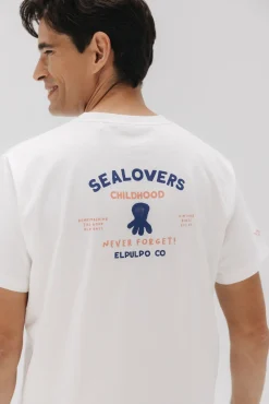 elPulpo T-Shirts-Camiseta infantil Sealovers Branco