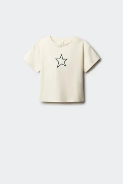 Springfield Kids T-Shirts-Camiseta manga curta de estrela branco