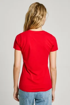 Pepe Jeans T-Shirts-Camiseta manga curta New Virginia SSN vermelho