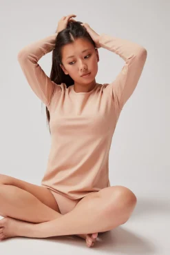 Gisela T-Shirts-Camiseta manga larga térmica cru