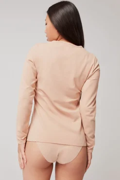 Gisela T-Shirts-Camiseta manga larga térmica cru