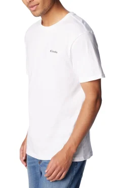 Columbia T-Shirts-Camiseta masculina de manga curta de algodão orgânico Basic Logo™ da para homem branco
