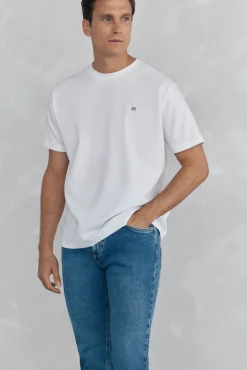 Pedro del Hierro T-Shirts-Camiseta mercerizada Branco