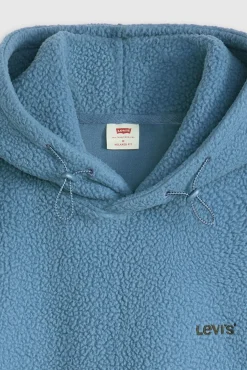 Levi's Sweatshirts-Camiseta para homem de algodão street azul
