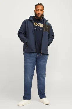 Jack & Jones PLUS T-Shirts-Camiseta PLUS de corte regular azul