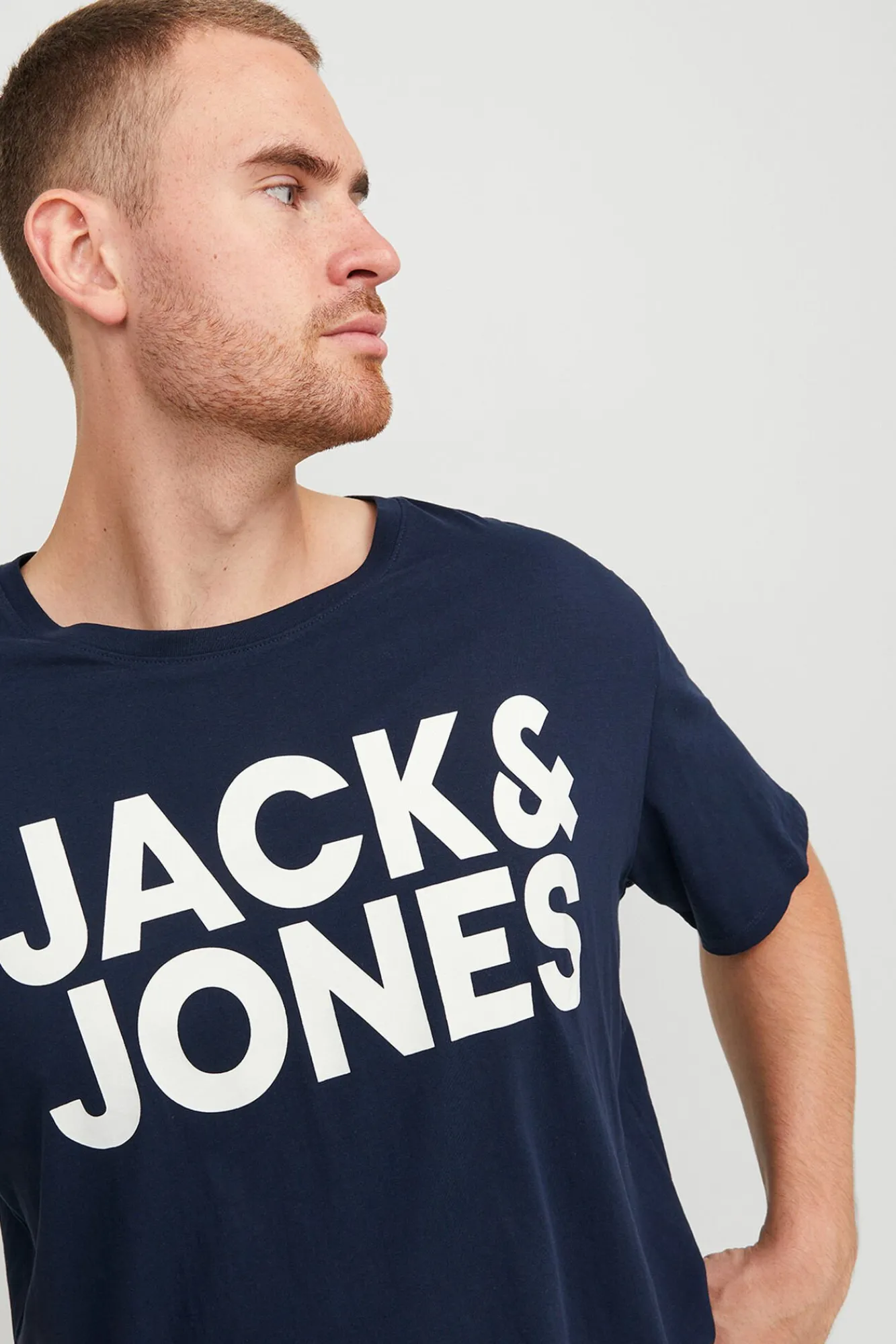 Jack & Jones PLUS T-Shirts-Camiseta PLUS de corte regular azul