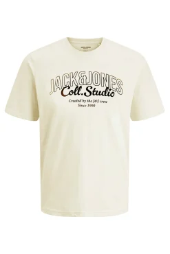Jack & Jones PLUS T-Shirts-Camiseta PLUS de corte regular branco