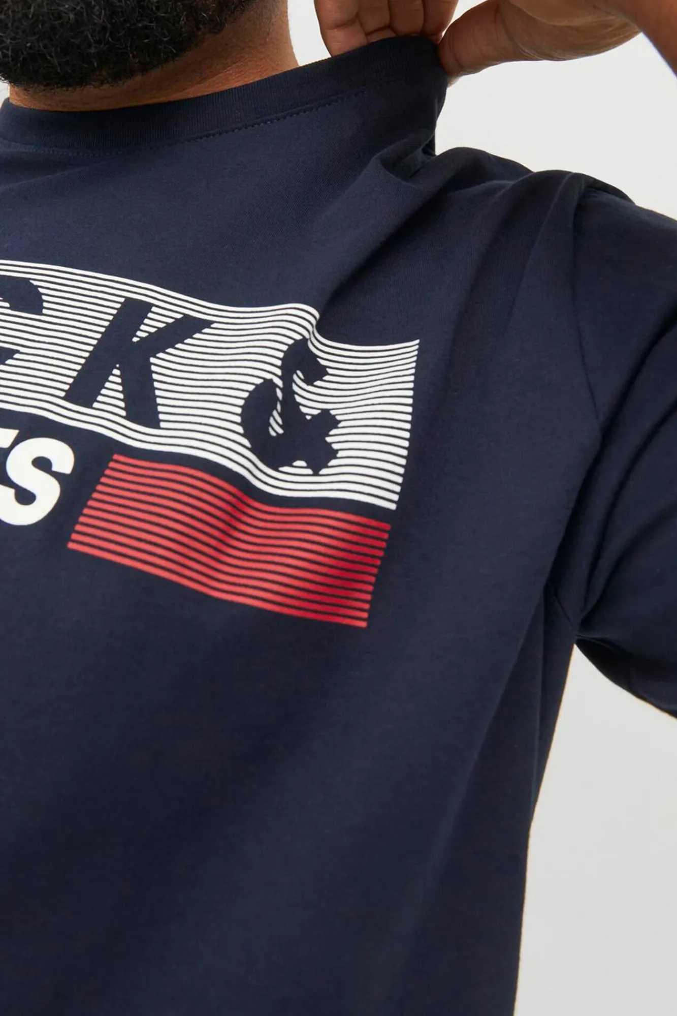 Jack & Jones PLUS T-Shirts-Camiseta PLUS de corte regular azul