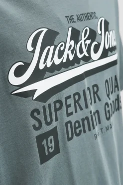 Jack & Jones PLUS T-Shirts-Camiseta PLUS de corte regular cinzento