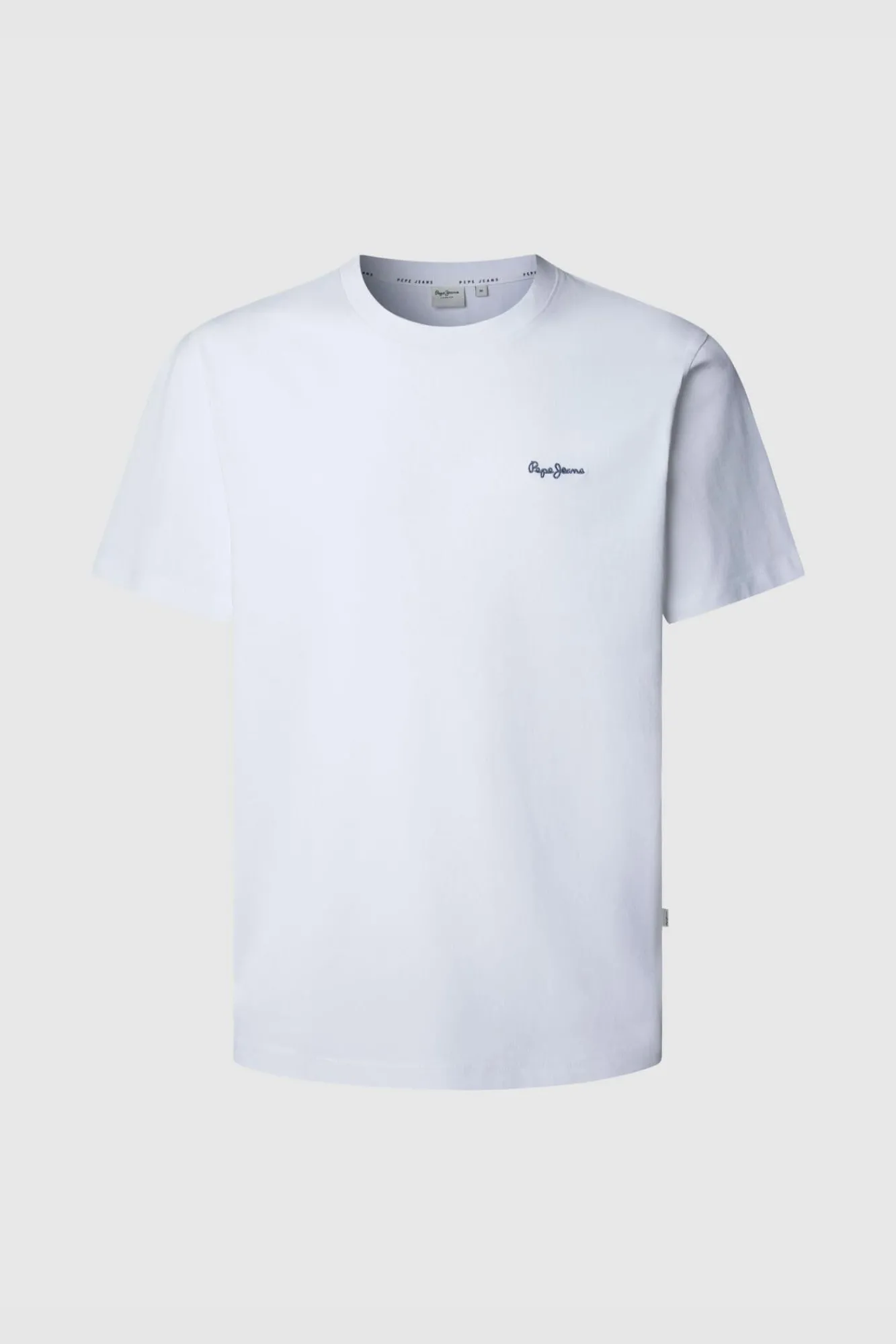 Pepe Jeans T-Shirts-Camiseta Regular Fit com Logotipo Bordado branco