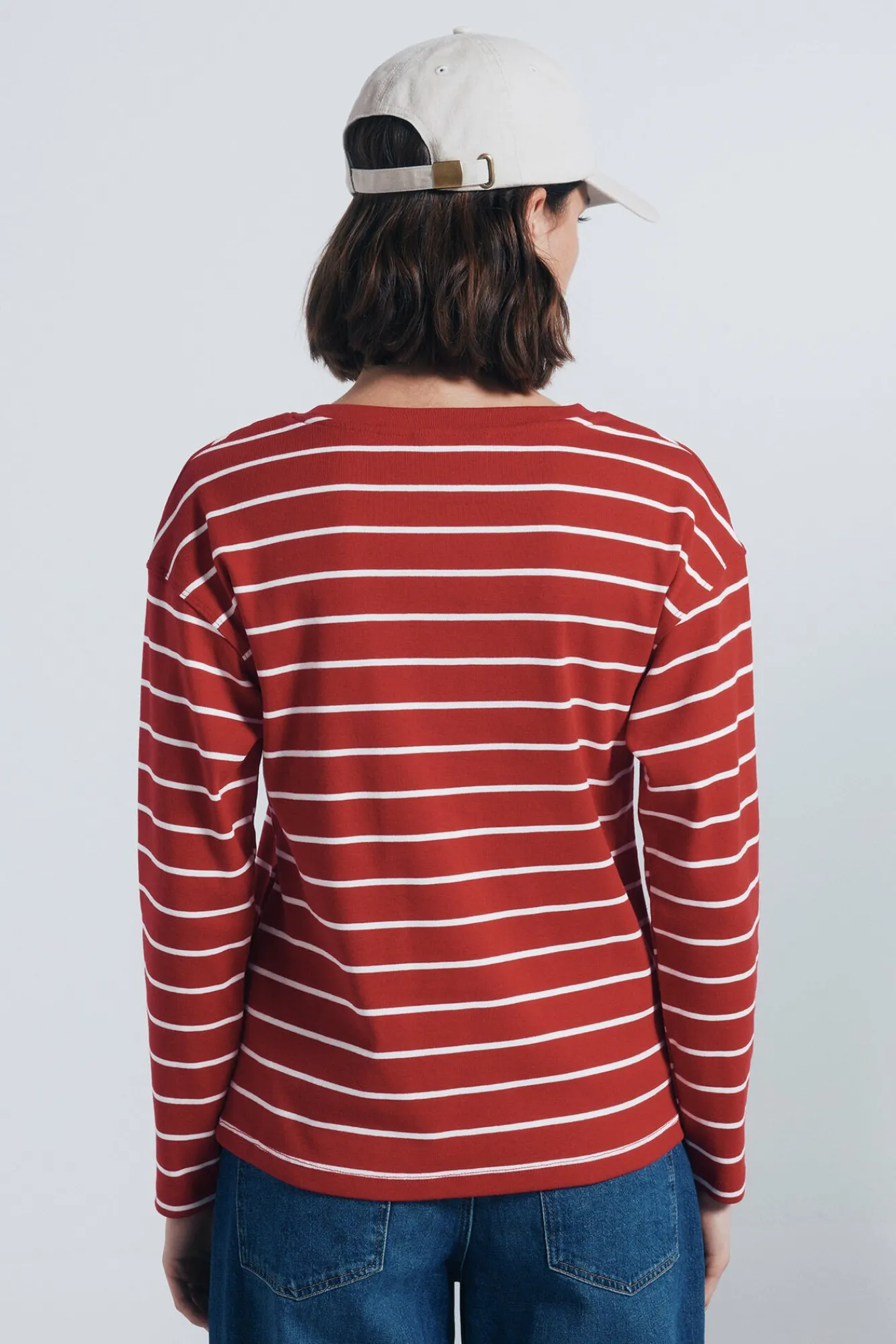 Springfield T-Shirts-Camiseta riscas de marinheiro vermelho