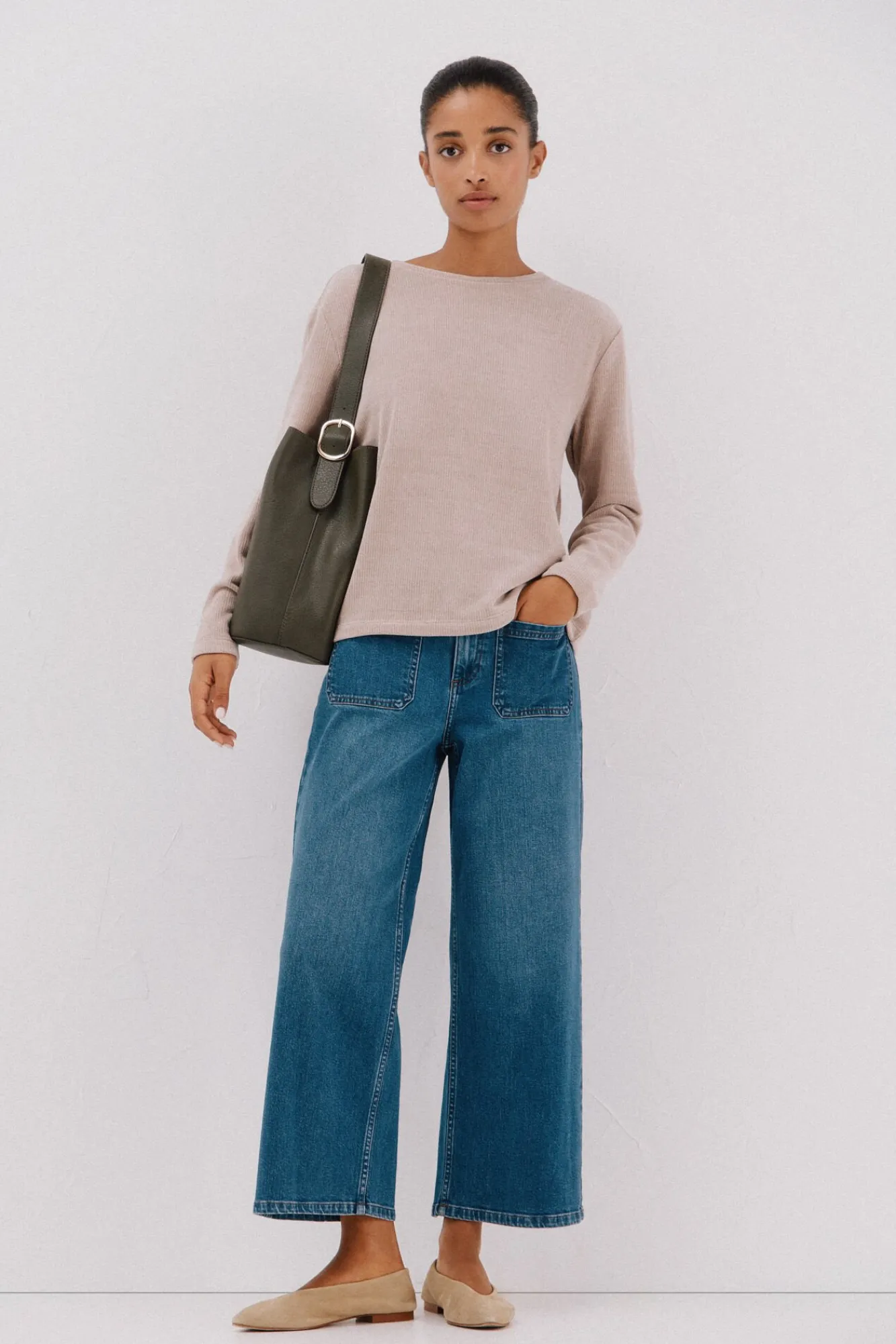 Cortefiel T-Shirts-Camiseta riscas em chenille Subiu