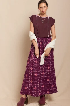 Slowlove T-Shirts-Camiseta trançada franzida Granada