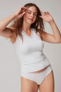 Gisela T-Shirts-Camiseta térmica EKO branco