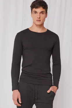 Gisela T-Shirts-Camiseta térmica manga larga hombre preto