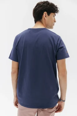 elPulpo T-Shirts-Camiseta vintage Octopus Bar Azul