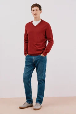 Cortefiel Camisolas-Camisola algodão caxemira gola em bico Granada