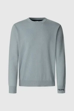 Pepe Jeans Camisolas-Camisola André com gola redonda azul