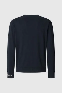 Pepe Jeans Camisolas-Camisola André com gola redonda azul