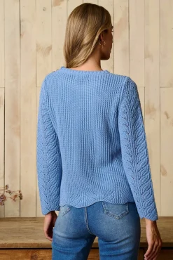 Polín Et Moi Camisolas-Camisola claro da Riva Azul