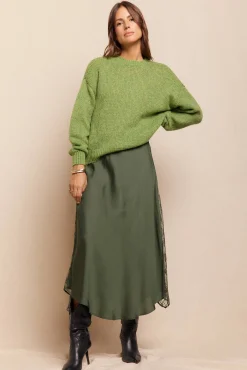 Slowlove Camisolas-Camisola básica Verde