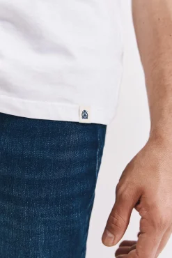 Cortefiel T-Shirts-Camisola básica com bolso Branco