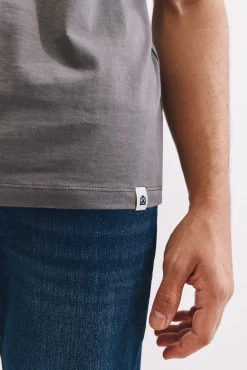 Cortefiel T-Shirts-Camisola básica com bolso Cinzento