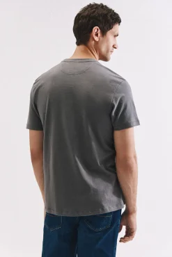 Cortefiel T-Shirts-Camisola básica com bolso Cinzento