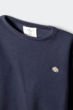 Springfield Kids Malhas-Camisola básica com cotoveleiras para criança azul