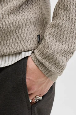 Jack & Jones Camisolas-Camisola básica com gola redonda Cinzento