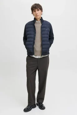 Jack & Jones Camisolas-Camisola básica com gola redonda Cinzento