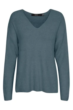 Vero Moda Camisolas-Camisola básica de malha Azul