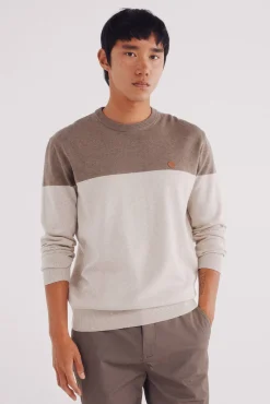 Springfield Camisolas-Camisola básico com blocos de cores cru