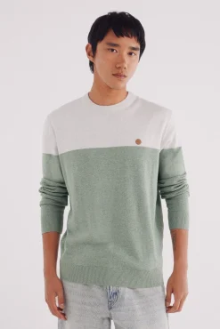 Springfield Camisolas-Camisola básico com blocos de cores verde