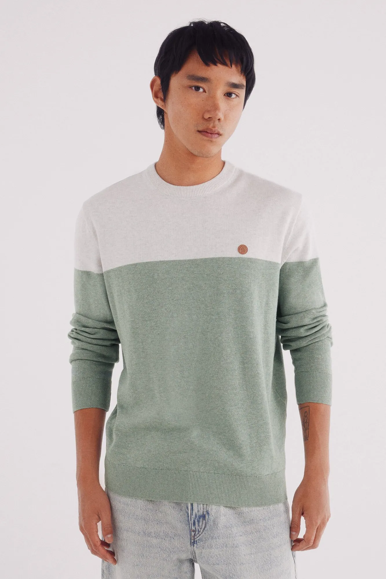 Springfield Camisolas-Camisola básico com blocos de cores verde