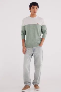 Springfield Camisolas-Camisola básico com blocos de cores verde