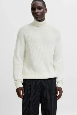 Jack & Jones Camisolas-Camisola básico de gola branco