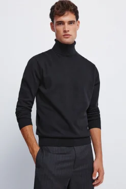 Springfield Camisolas-Camisola básico de gola preto