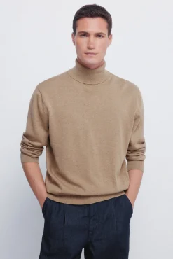 Springfield Camisolas-Camisola básico de gola castanho