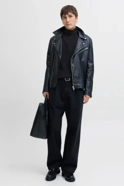 Jack & Jones Camisolas-Camisola básico de gola preto