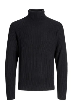 Jack & Jones Camisolas-Camisola básico de gola preto