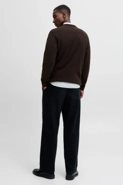 Jack & Jones Camisolas-Camisola básico de malha castanho