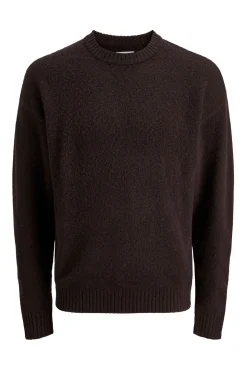 Jack & Jones Camisolas-Camisola básico de malha castanho