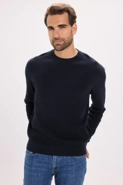 Jack & Jones Camisolas-Camisola básico de malha liso Azul