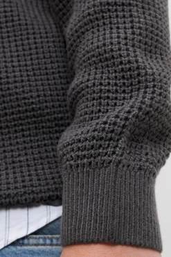 Jack & Jones PLUS Camisolas-Camisola básico de malha liso cinzento