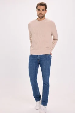 Jack & Jones Camisolas-Camisola básico de malha liso Tostado