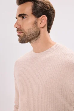 Jack & Jones Camisolas-Camisola básico de malha liso Tostado